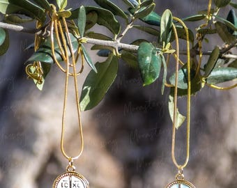 Colgante de cruz Nika ICXC, griego, bizantino, Constantino