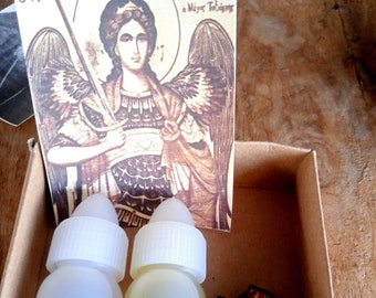 St Archangel Michael the Taxiarch of Mandamados gift set, Easter gift,blessed