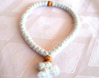 Orthodox prayer rope wool komboskini 50knot rosary blessed easter gift for