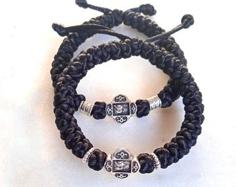 Panagia's prayer rope bracelet adjustable** komboskini chotki, rosary, handmade, 33 knot, blessed, gift