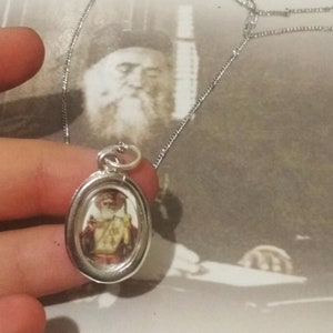 Colgante ortodoxo de San Nektarios, collar con medallón, joyería religiosa cristiana ortodoxa, regalo de Pascua