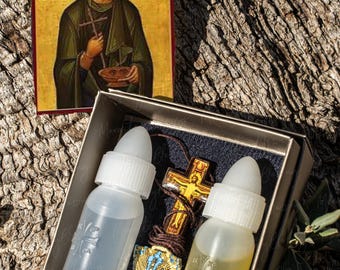 Geschenkset von St. Paraskevi Weihwasser und Öl