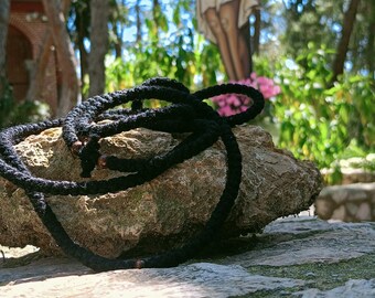 Práctico rosario ortodoxo clásico de cuerda de oración redonda de 300 nudos con nudos finos