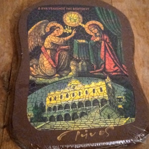 Panagia of Tinos original icon Announciation of Theotokos Holy Theotokos icon blessed at her shrine Wall decor Christian protection