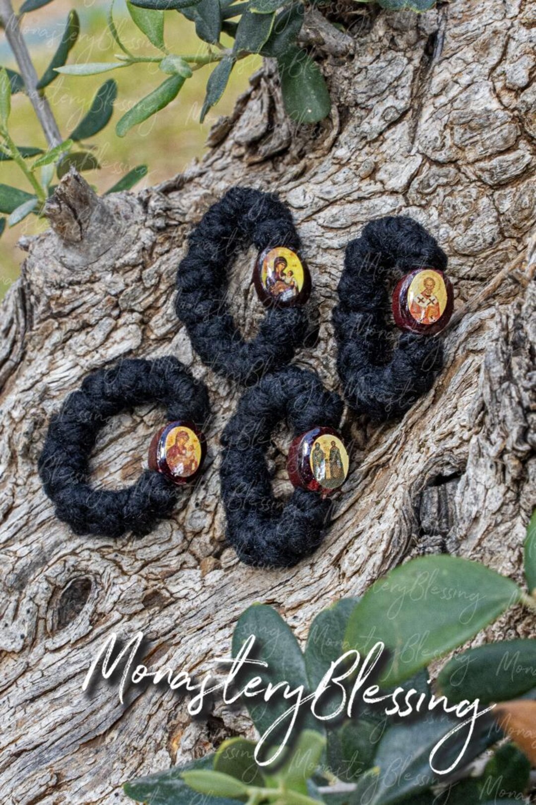 Finger Prayer Rope Monastic Style Wool Komboskini 12knot Rosary Ring ...