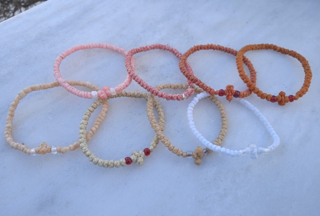 Orthodox Wax Thread Prayer Rope Bracelet Komboskini Rosary Blessed ...