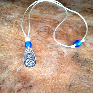 Panagia St Cristofer 2side car pendant Holy Theotokos orthodox christian religious jewelry easter gift for