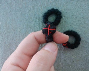 Rosario de dedo estilo monástico con cuerda de oración de 12 nudos