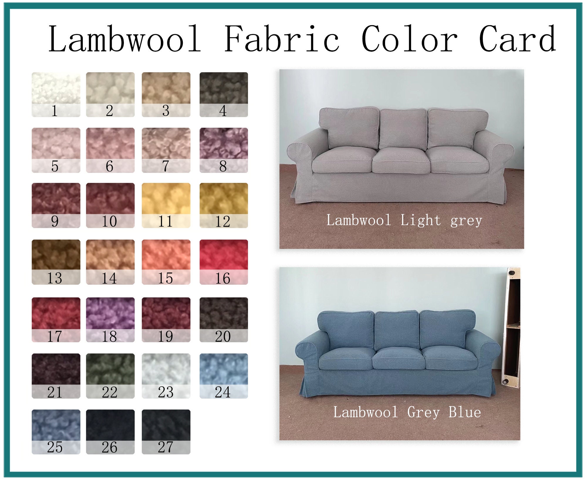 Sofa Covers for SODERHAMN 3 Seats With Armrest Sofasofa Cover Etsy