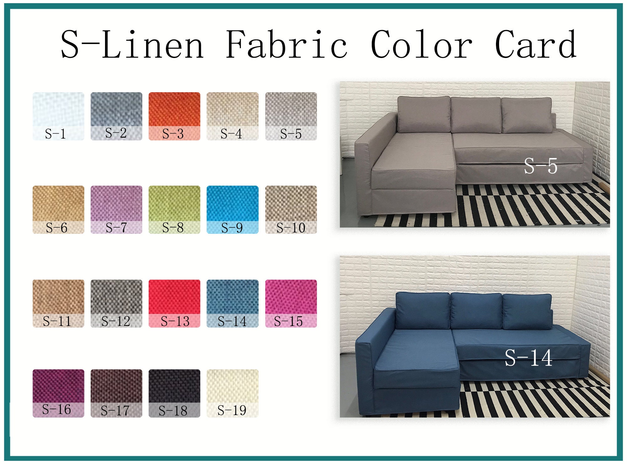 Sofa Covers for SODERHAMN 3 Seats With Armrest Sofasofa Cover Etsy