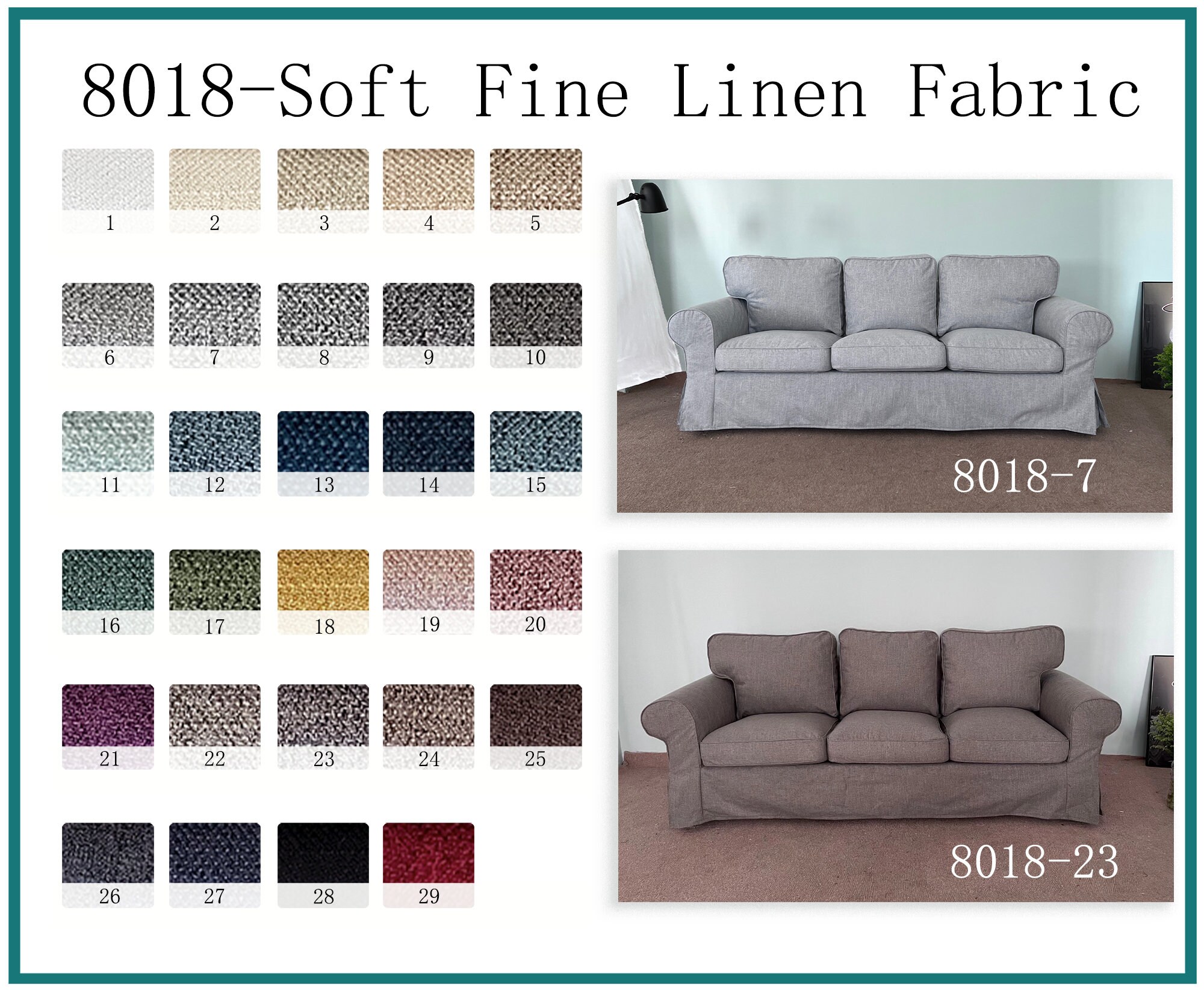 Sofa Covers for SODERHAMN 3 Seats With Armrest Sofasofa Cover Etsy