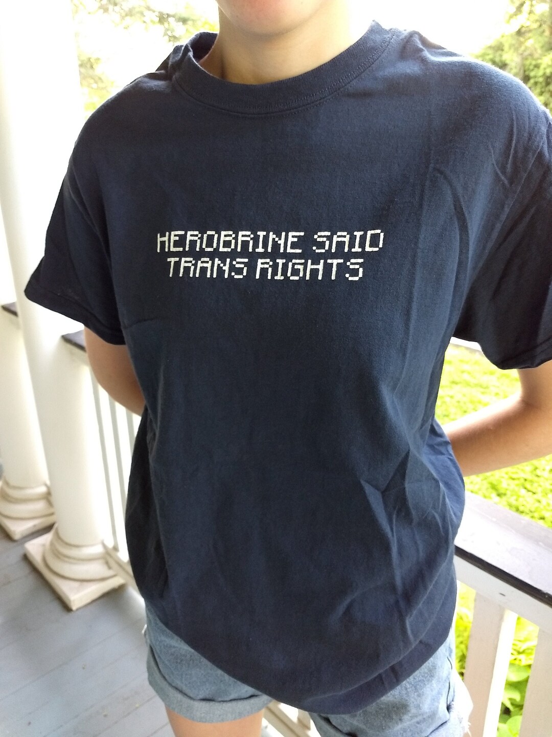 Trans Minecraft Merch Herobrine Said Trans Rights - Minecraft T-shirt - Etsy
