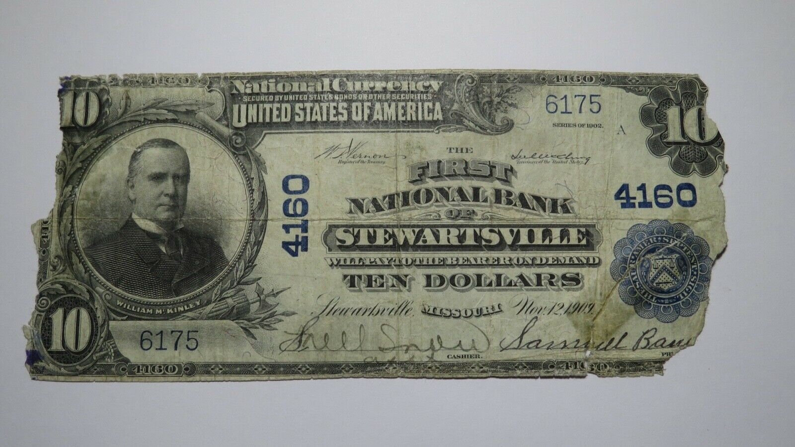 10 1902 Stewartsville Missouri MO National Currency Bank Note Etsy