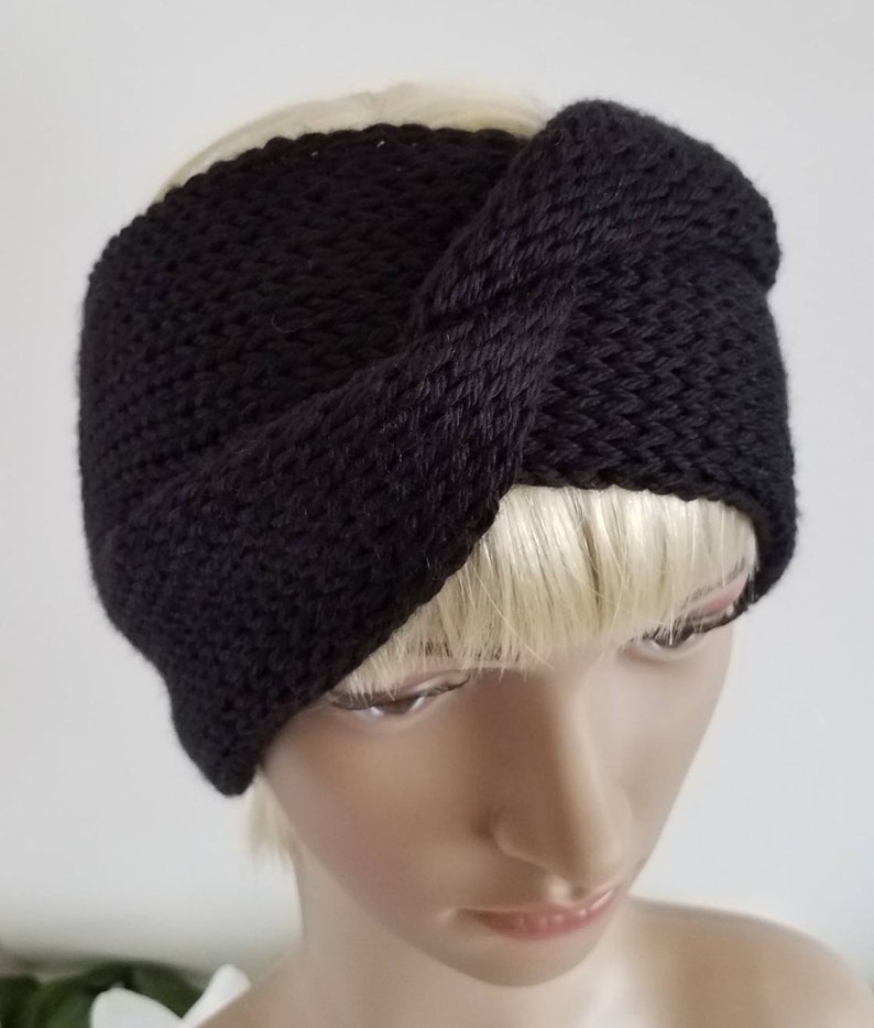 winter hats, Knitted Twisted earwarmerheadband