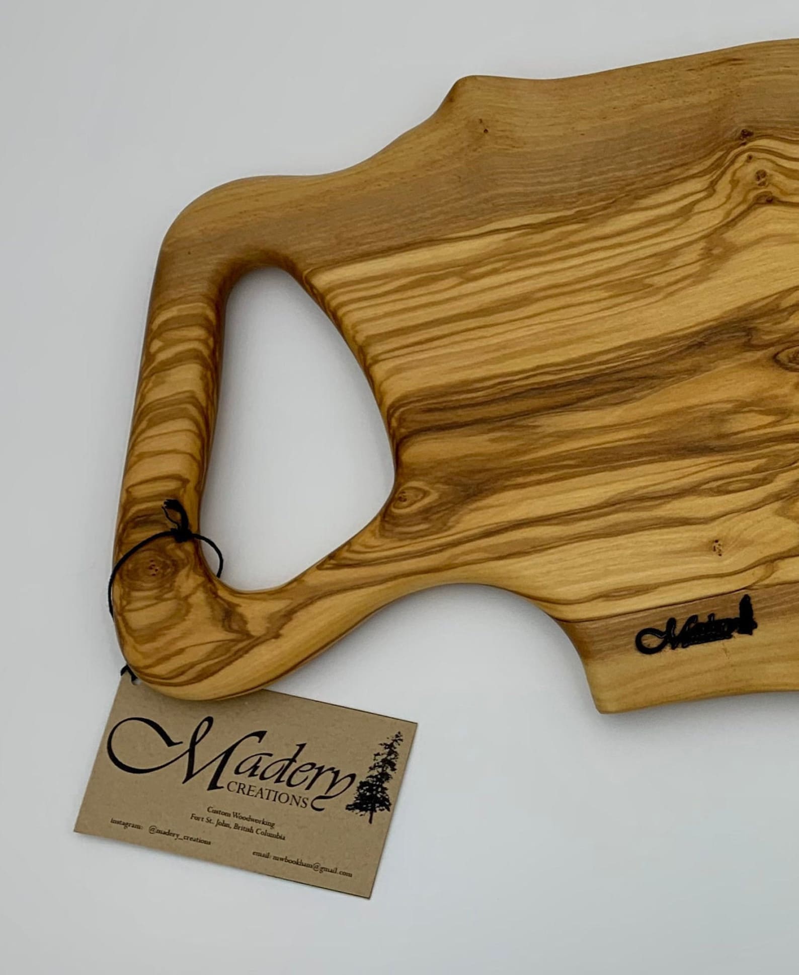 Solid Olive Wood Serving/Charcuterie Board Live Edge Etsy