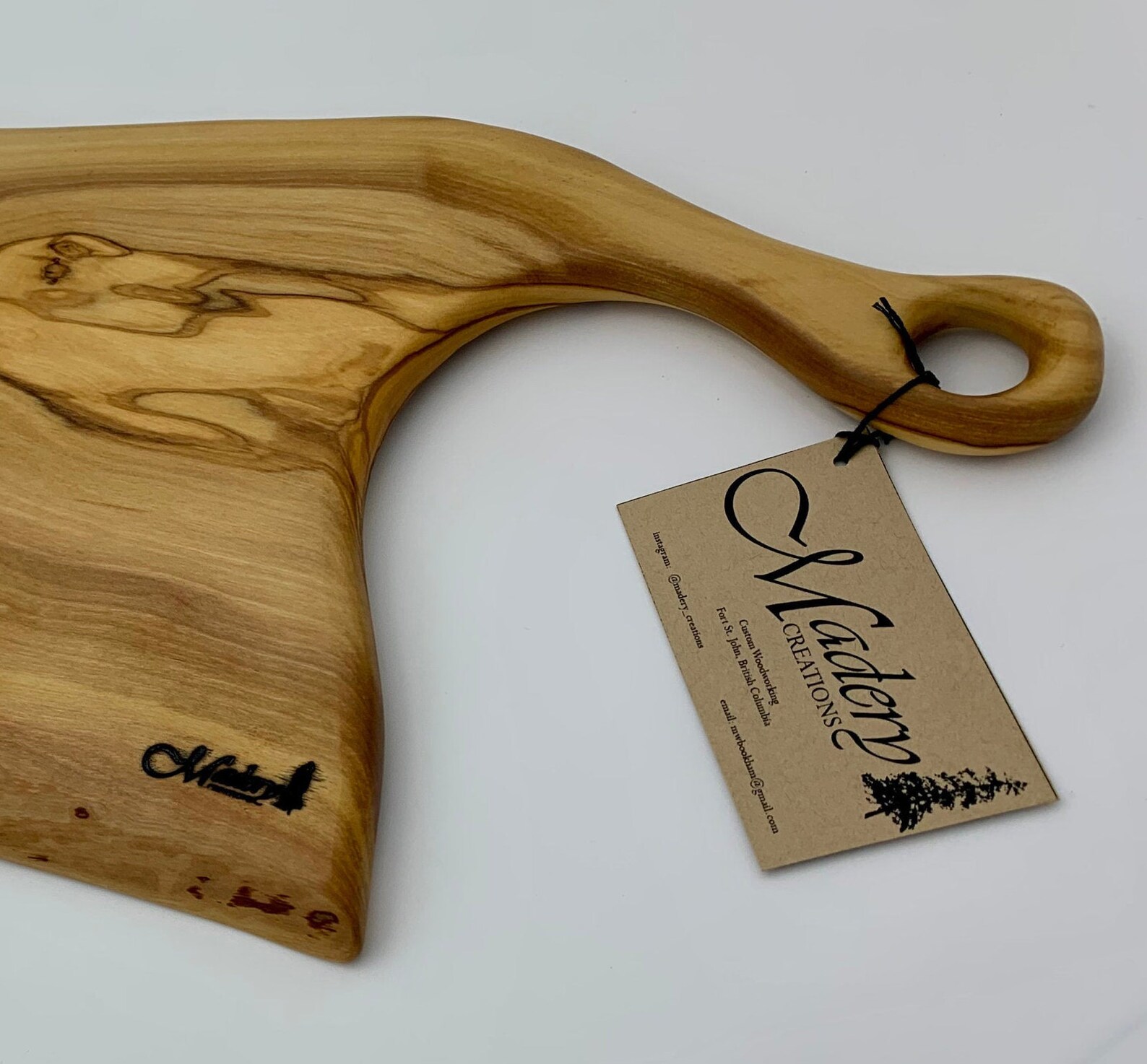 Solid Olive Wood Serving/Charcuterie Board Live Edge Etsy