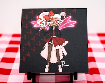 Cupid & her bat 5.5” x 5.5” Art Prints