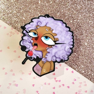 Lewd Anime sticker/ Lollipop/ Anime girl/  Vinyl sticker/ Die cut sticker/ Laptop sticker