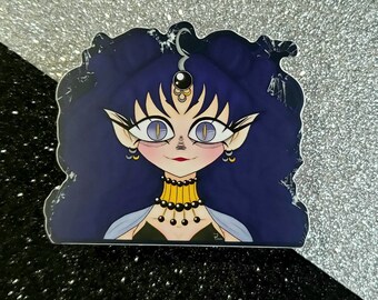 Queen Nehelenia / Sailor Moon SuperS Vinyl sticker/ Peeker sticker/ Die cut sticker/ Laptop sticker/ Neon sticker