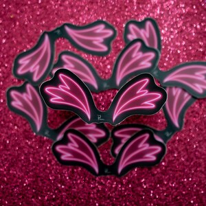 Cupid&#39;s Wings Vinyl sticker / Die cut sticker / Laptop sticker / Neon sticker