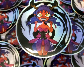 Pegatina de vinilo de juguete del diablo / etiqueta engomada de corte de troquel / pegatina del ordenador portátil