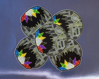 Death Star Kyber Crystal Vinyl Sticker/ Die cut sticker/ Laptop sticker