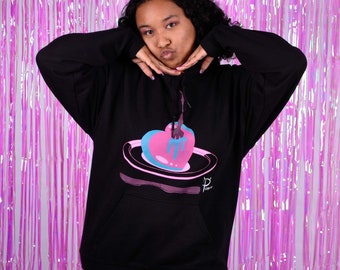 Heart on a Platter Hoodie / hoodie / graphic hoodie / graphic sweatshirt / unisex hoodie / heartbreak