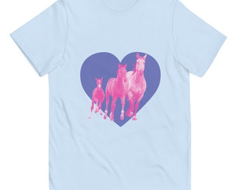 I Heart Wild Horses Youth jersey t-shirt