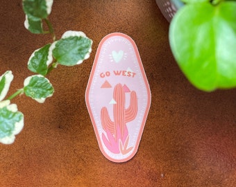 Out West Motel Key | Sticker | Cowboy Sticker | Motel Key Sticker | Waterbottle Sticker | Laptop Sticker