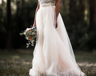 bridal skirt with train