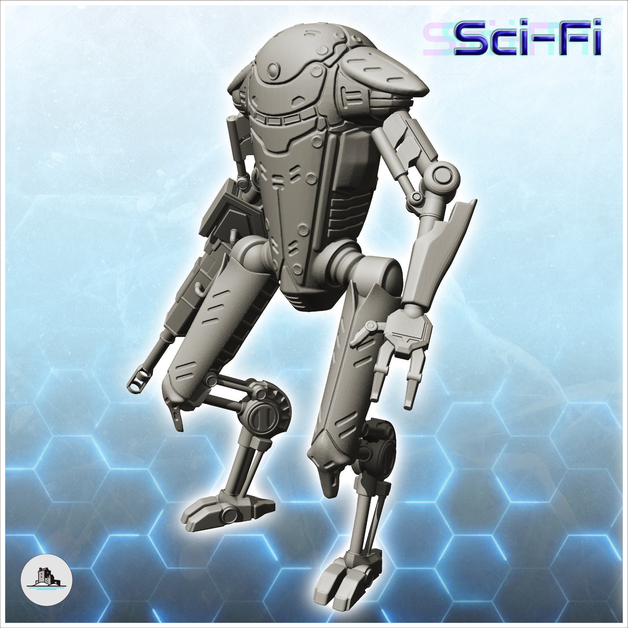 Hartolia miniatures | Enos combat robot (11) | STL file for 3D printing