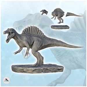 Spinosauridae-Dinosaurier (17) – STL 3D-Druck prähistorisches Tier HD Paläo