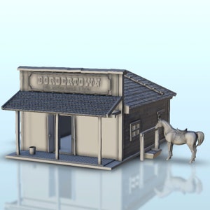 Far West Customs Border Building - STL 3D-Druck