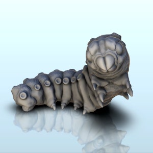 Caterpillar (+ pre-supported version) (1) - STL 3D Printing Printer Model Sla Fdm Prints D&D RPG