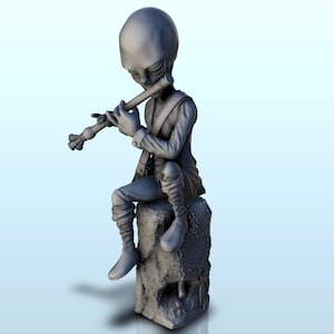 Alien Rattenfänger (18) (+ vorunterstützte Version & Basis) - STL 3D Druck E.T. und Green Man Monster Merkur Venus Jupiter Mars