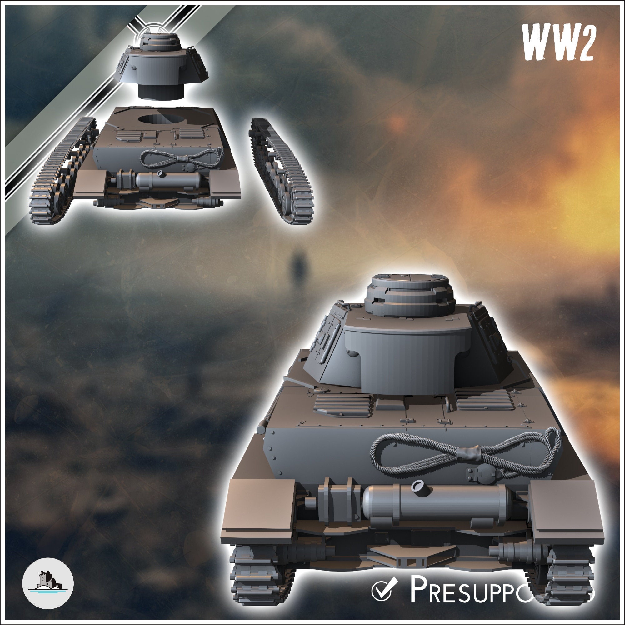 KÜSTER PanzerAufklärungs T.W. 47/N2 1/20 1/20 Panzer Aufsklarungs TW47/N2 Kuster (preowned) - Japan