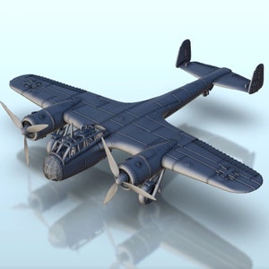 Dornier Do 17 - STL 3D-Druck Sowjetisches UdSSR-Flugzeug Konlfikt 47 aus dem Zweiten Weltkrieg
