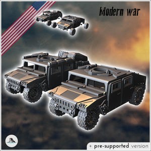 Humvee M998 Hochmobiles Mehrzweck-Radfahrzeug, HMMWV-Geländefahrzeug (6) – USA, US-Armee im Kalten Krieg, Eiserner Vorhang der Vereinigten Staaten