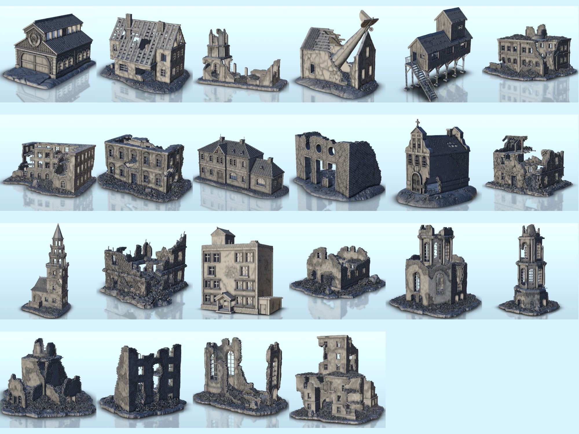 「buildings」type.C ancient ruins 佐伯泰典作① buildings」type.C ancient ruins 佐伯泰典作①