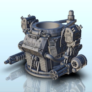 Würfelbecher bewaffneter Roboter (25) - 3D-Modell Druck SLA FDM Drucker Prusa Anycubic