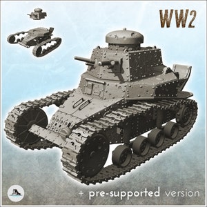 T-18 MS-1 (based on the FT-17) - Stl 3D Printing WW2 Second USSR tank Russian Konlfikt 47