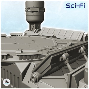 Reinforced command base with landing platform 7 Scenery BattleTech MechWarrior Scifi Science fiction SF 40k Grimdark image 8