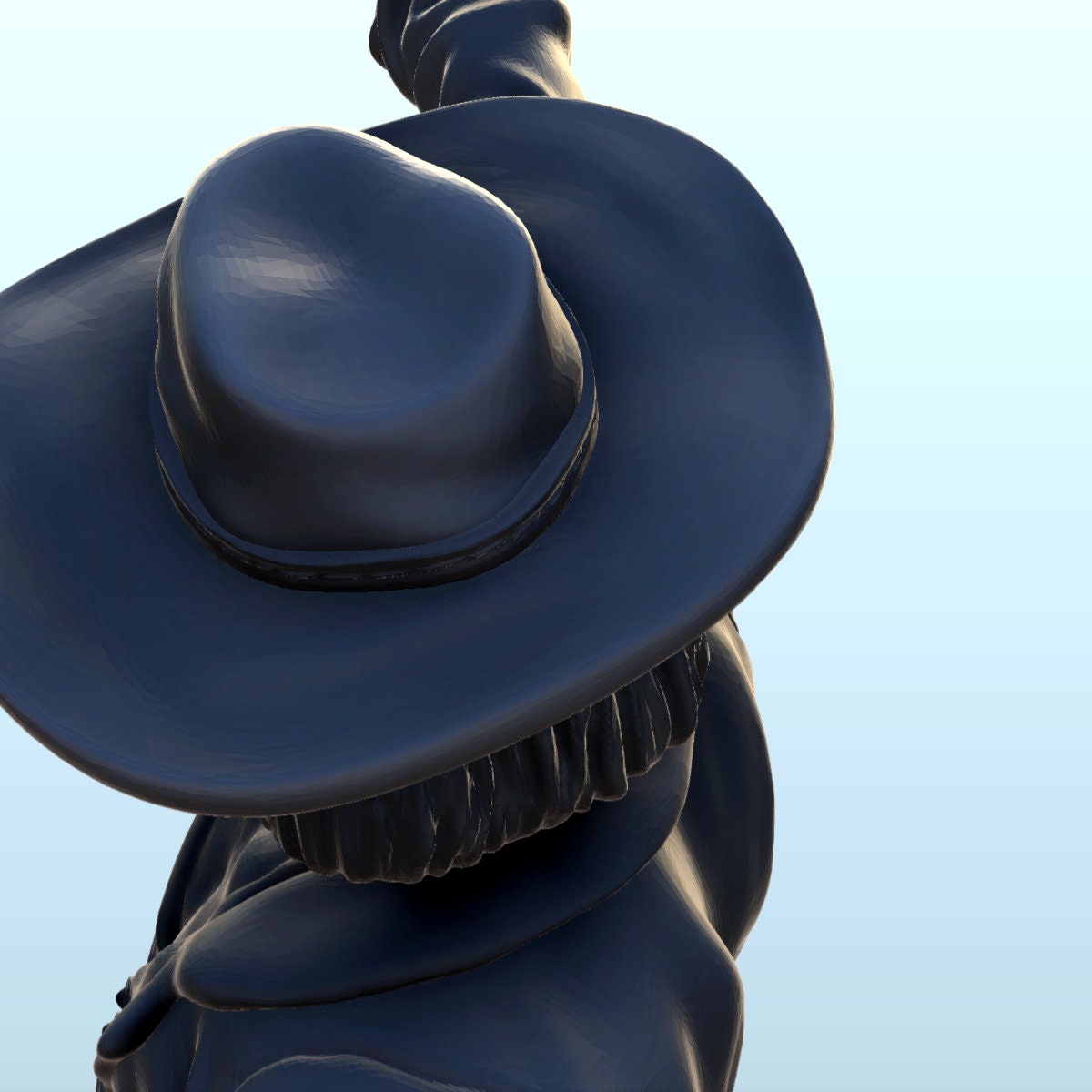 Cowboy With Revolver and Cape in the Wind (8) - Wild West