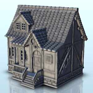 House 28 - STL 3D Printing scenery terrain architecture Bolt Action Flames of War