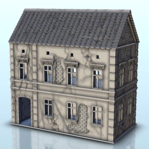 House 5 - STL 3D Printing scenery terrain architecture Bolt Action Flames of War