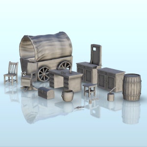 Wild West accessories set (1) - Wild West STL 3D Printing