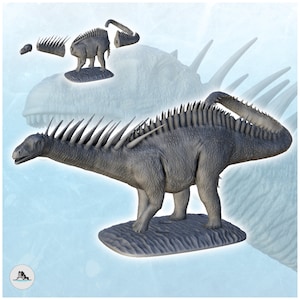 Amargasaurus dinosaur (18) - STL 3D Printing Prehistoric animal HD Paleoart