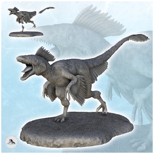 Achillobator dinosaur (5) - STL 3D Printing Prehistoric animal HD Paleoart