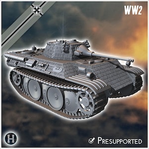 VK 16.02 Leopard - STL 3D Printing Ww2 Wwii Front Second World War German Germany Axis Bolt Action
