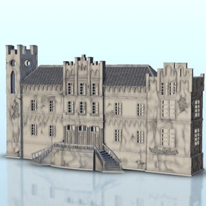 Luxurious palace 2 - STL 3D Printing scenery terrain architecture Bolt Action Flames of War